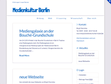 Tablet Screenshot of medienkulturberlin.de